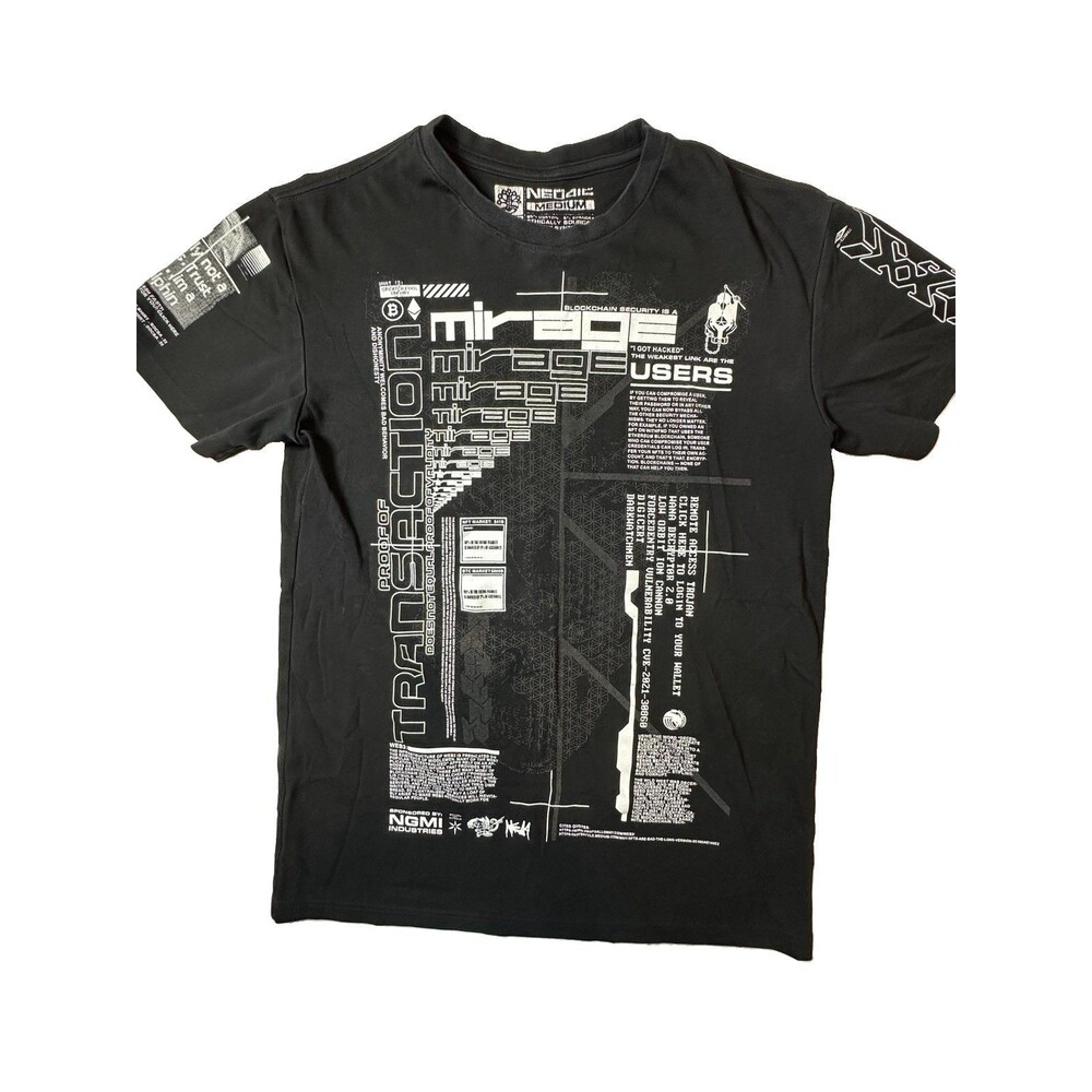 Neo4ic Black Lotus Graphic T-Shirt Size Medium